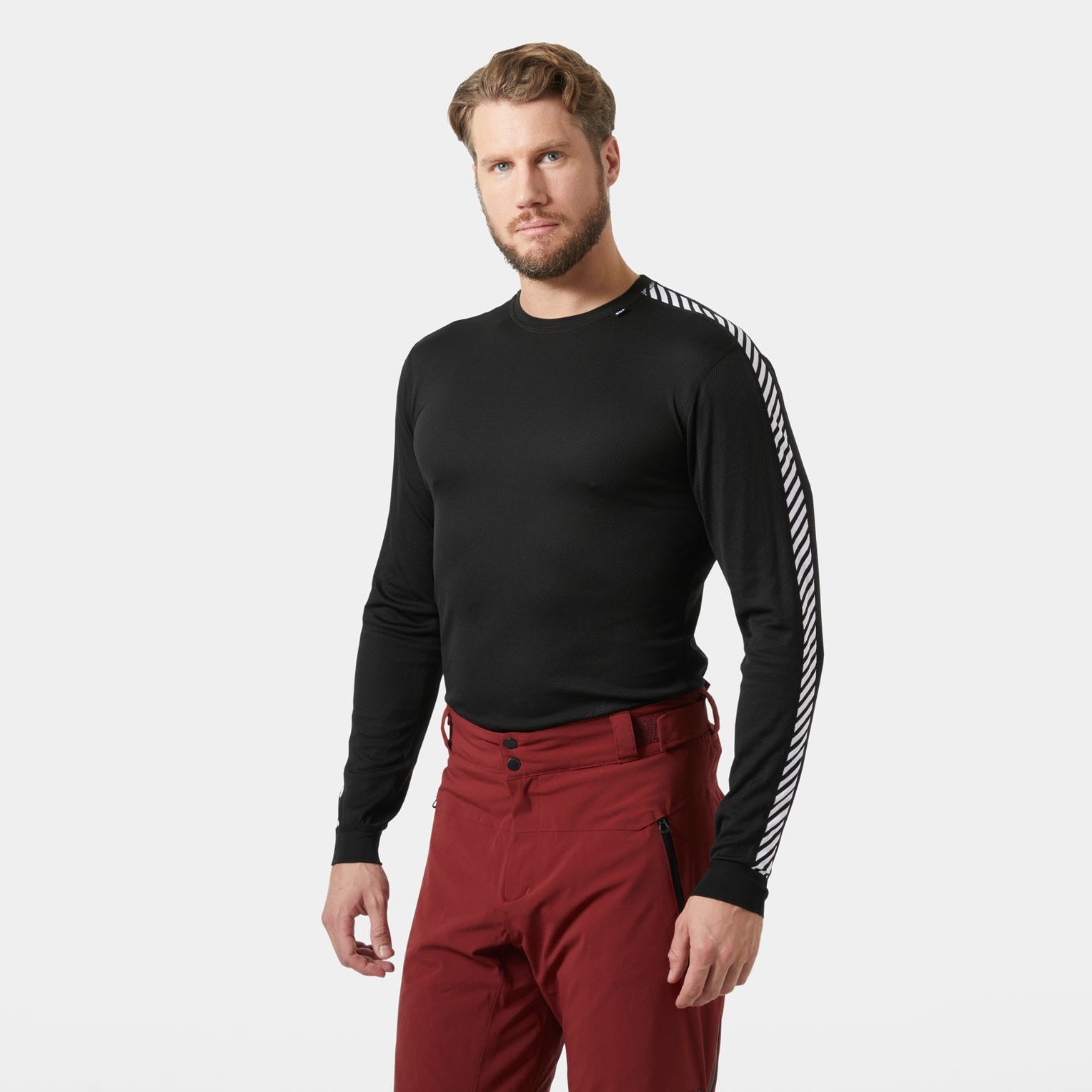 Men's HH LIFA? Stripe Long-Sleeve Crew Base Layer