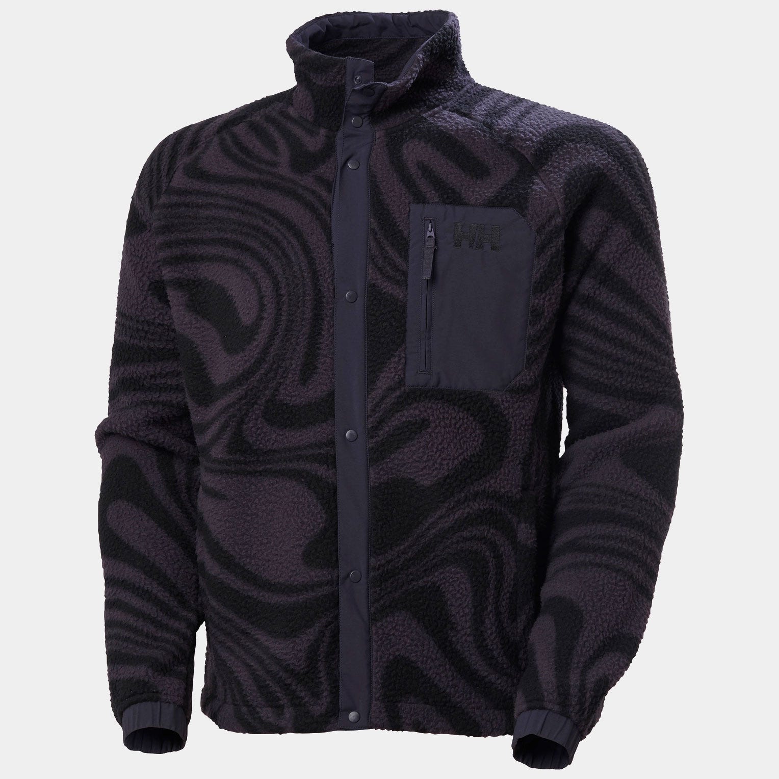 Men's Panorama Printed Pile Snap